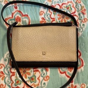 Cream and Black Kate Spade Shoulder Crossbody